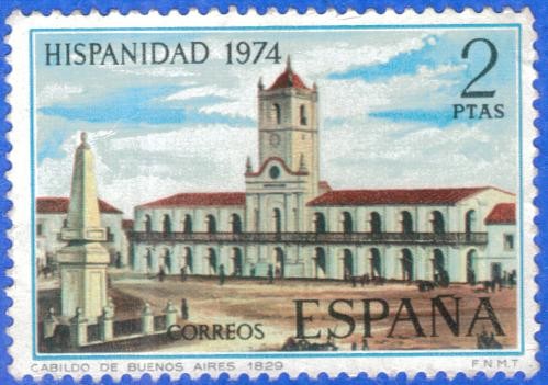 ESPANA 1974 (E2214) Hispanidad Argentina - Cabildo de Buenos Aires 2p