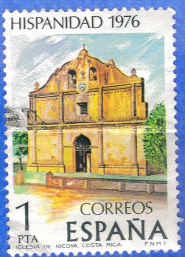 ESPANA 1976 (E2371) Hispanidad Costa Rica - Iglesia de Nicoya 1p