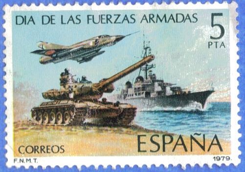 ESPANA 1979 (E2525) Dia de las Fuerzas Armadas 5p 3