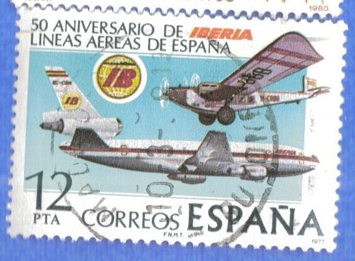 ESPANA 1977 (E2448) L Aniversario de la fundacion de la comp Iberia 12p