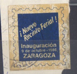 ZARAGOZA, VIÑETA INAUGURACIÓN DEL NUEVO RECINTO FERIAL, 1986. 