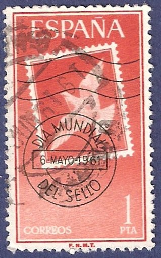 Edifil 1349 Día del sello 1961 1