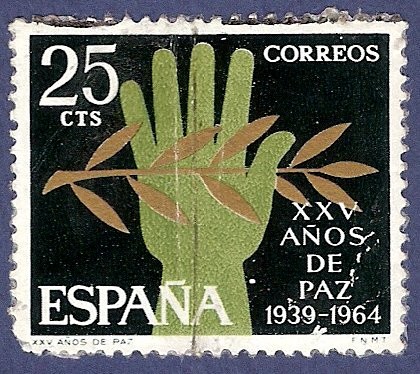 Edifil 1576 XXV años de paz 0,25