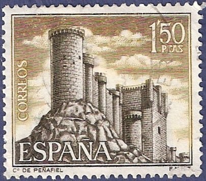 Edifil 1882 Castillo de Peñafiel 1,50