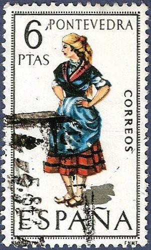 Edifil 1950 Traje regional Pontevedra 6