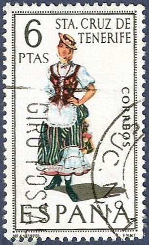 Edifil 1953 Traje regional Sta. Cruz de Tenerife 6