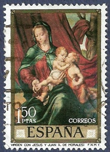 Edifil 1965 La Virgen y el Niño 1,50