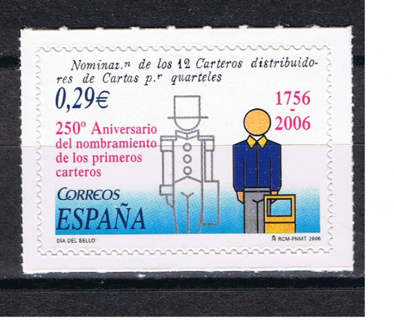 Edifil  4276  Día del sello.  250º aniv. del nombramiento de los primeros carteros.  