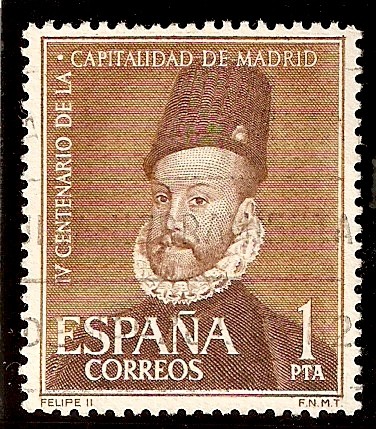 IV centenario de la capitalidad de Madrid - Retrato de Felipe II