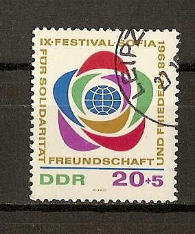 RDA-(DDR) / Noveno Festival de la Juventud