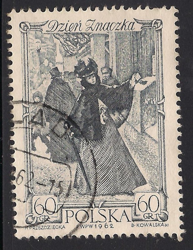 Mujer enviando carta, Varsovia