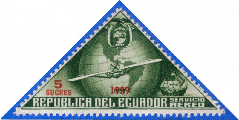 ECUADOR 1939 Aereo 5s