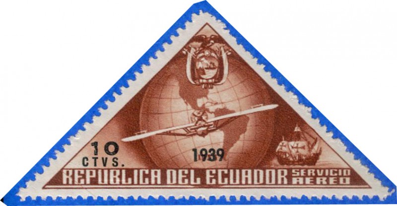 ECUADOR 1939 Aereo 10c
