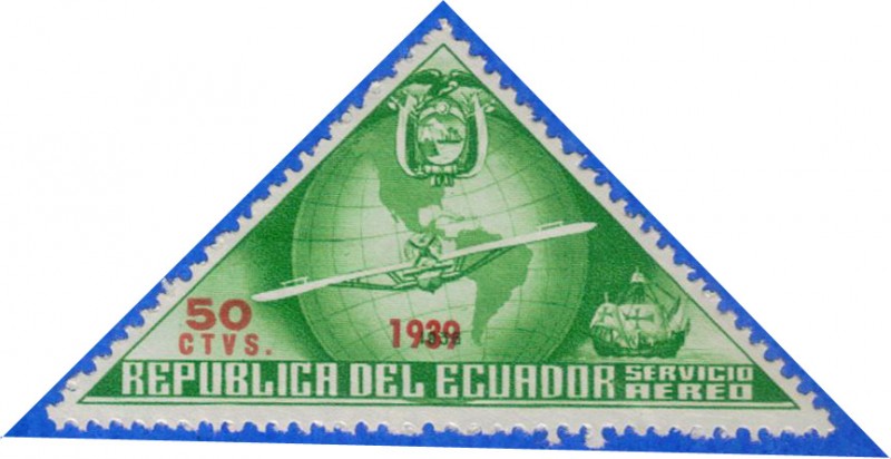 ECUADOR 1939 Aereo 50c