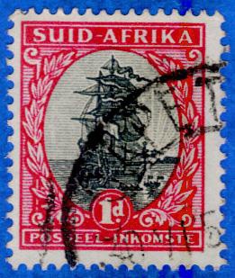 SUDAFRICA 1926 (S 24) Jan van Riebeek's ship Dromedaris 1d