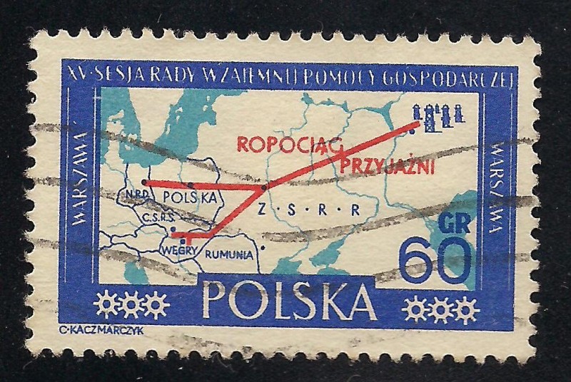 Oleoducto de Siberia a Europa Central.