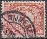 Holanda 1898-1924 Scott 056 Sello Serie Basica Numeros usado Netherland 