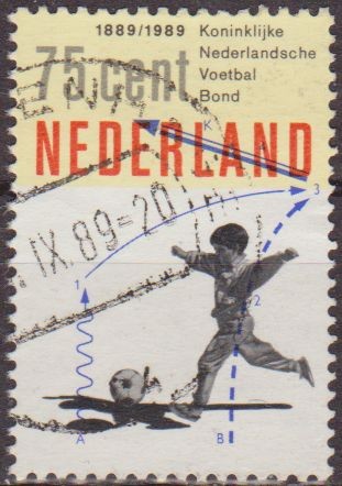 Holanda 1989 Scott 749 Sello Asociación Holandesa de Futbol usado Netherland Netherland 