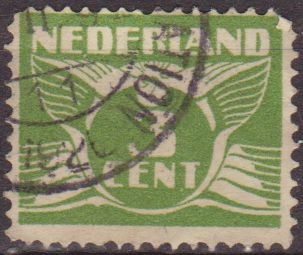 Holanda 1924-26 Scott 170 Sello Gull Gaviota 3c usado Netherland 