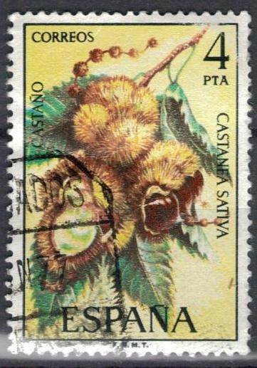 ESPANA 1975 (E2257) Flora - Castano 4p 2