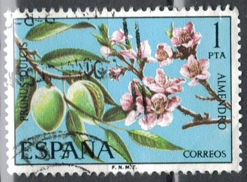 ESPANA 1975 (E2254) Flora - Prunus dulcis 1p h 5 INTERCAMBIO