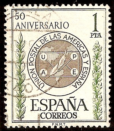 L aniversario de la Unión Postal de las Américas y España