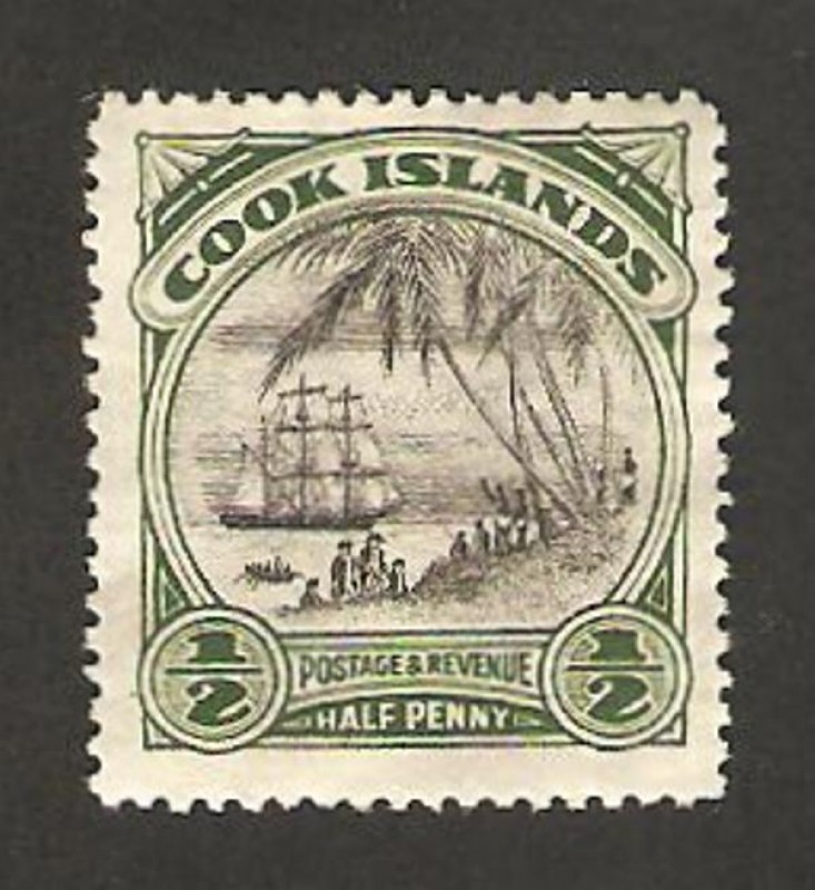 Islas Cook - Desembarco del capitán Cook