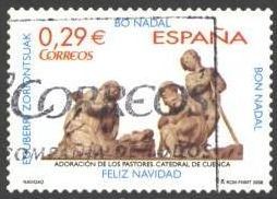 ESPAÑA 2006 4278 Sello Navidad La Adoracion de los Pastores Catedral Cuenca usado Espana Spain