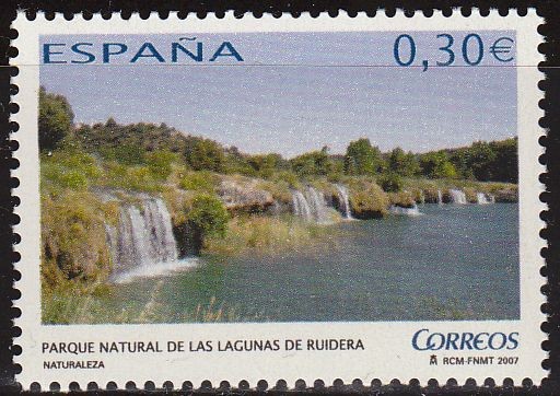 ESPAÑA 2007 4347 Sello Nuevo Naturaleza Parque Natural de Las Lagunas de Ruidera Espana Spain Espagn