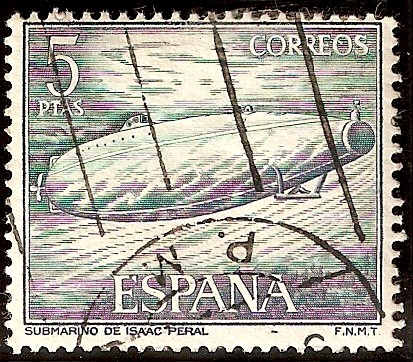 Homenaje a la Marina Española - Submarino de Isaac Peral