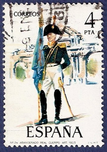 Edifil 2280 Abanderado del Real Cuerpo de Artillería 4