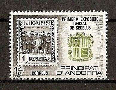 I Exposicion Oficial de sellos de Andorra. (And. Esp)