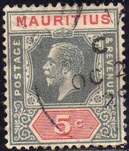 Mauritania 1921-34 Sello Rey George usado Mauritus