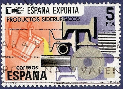 Edifil 2563 España exporta productos siderúrgicos 5