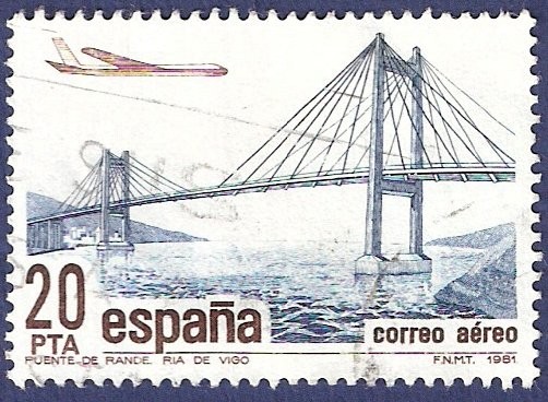 Edifil 2636 Puente sobre la Ría de Vigo 20 aéreo
