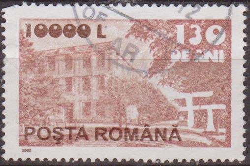 Rumania 2002 Scott 4532 Sello º Servicios Postales Edificio Roumanie