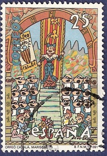 Edifil 3126 Orfeón Catalán 25