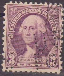 USA 1932 Scott 720 Sello Presidente George Washington Perforado usado Estados Unidos Etats Unis 
