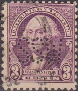 USA 1932 Scott 720 Sello Presidente George Washington Perforado usado Estados Unidos Etats Unis 