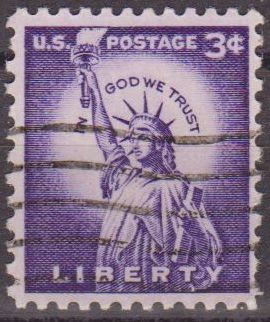 USA 1954 Scott 1035 Sello Estatua de la Libertad Usado Estados Unidos Etats Unis Michel 660 