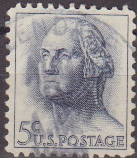 USA 1963 Scott 1213 Sello Presidente 1º George Washington (22/1/1732-14/12/1799) usado Estados Unido