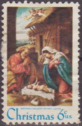 USA 1970 Scott 1414 Sello Navidad Christmas usado Estados Unidos Etats Unis 