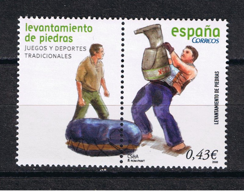 Edifil  4414  Juegos y deportes tradicionales.  viñeta   