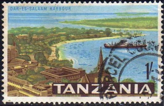 Tanzania 1965 Sello Puerto Dar Es Salaam Harbour Usado 