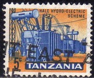 Tanzania 1965 Scott 05 Sello º Transformadores Electricos Timbre Tanzanie 