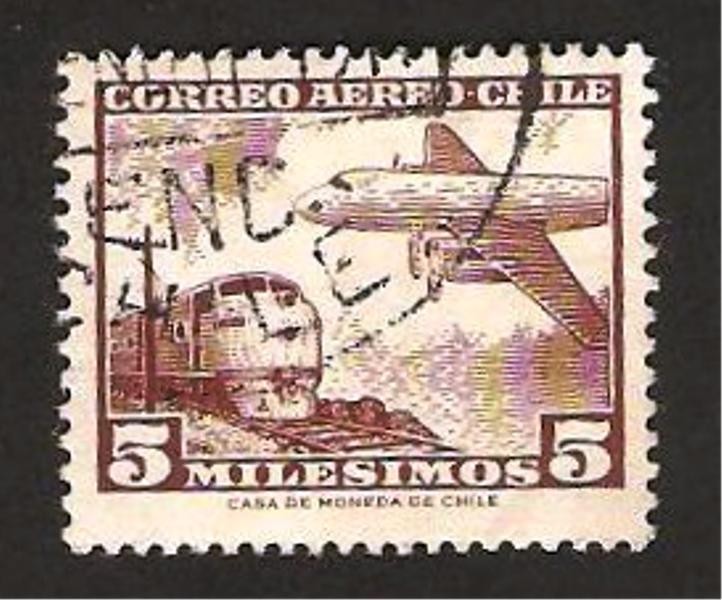 avión y tren