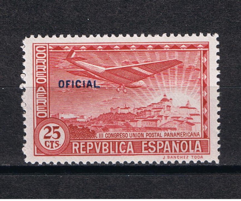 Edifil  632  III Congreso de la Unión Postal Panamericana.  Con habilitación Oficial.   