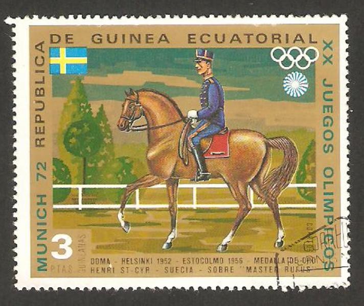 olimpiadas de Munich 72, hípica, equipo de Suecia