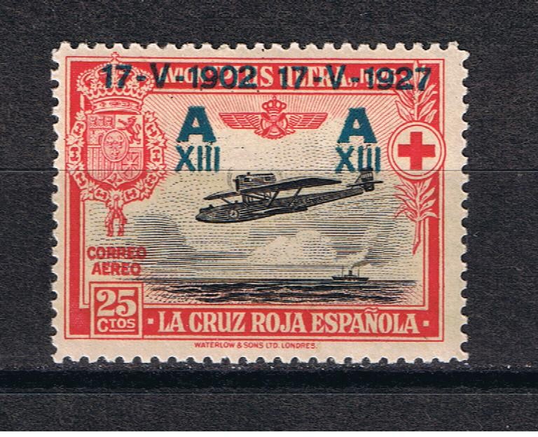 Edifil  367  Aniversario de la Jura de la constitución por Alfonso XIII  Sellos de 1926 sobrecargado