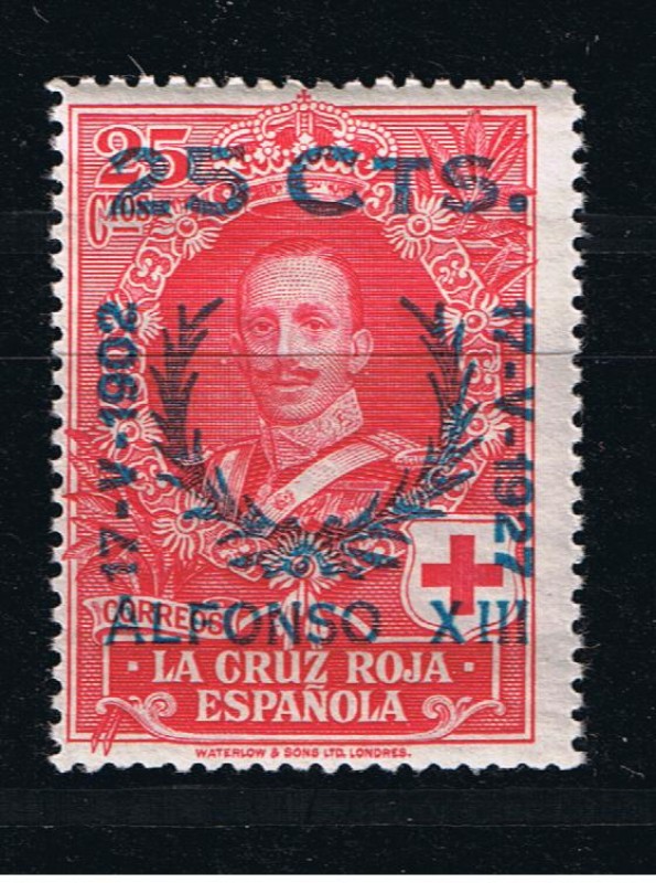 Edifil  376   XXV  Aniversario de la Jura de la constitución por Alfonso XIII.  Sobrecargados.  